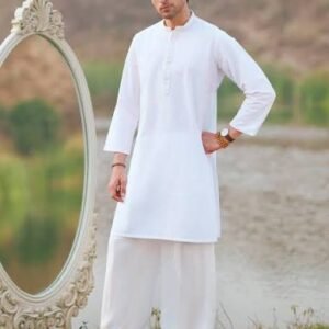 Men's Cotton Kurta - White