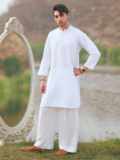 Men's Cotton Kurta - White