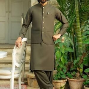 Men's Wash & Wear Shalwar Kameez Suit