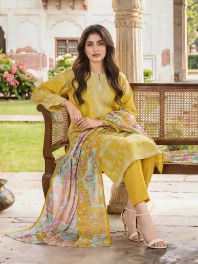 3 Piece Unstitched Printed Lawn Suit